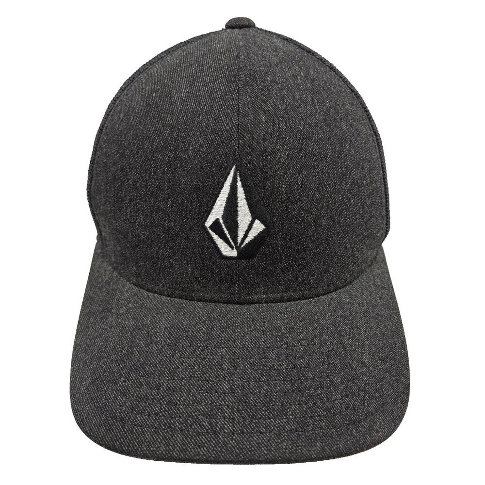 Volcom Baseball Cap Skater Surf Full Stone Grey Black Hat Snapback Adjustable